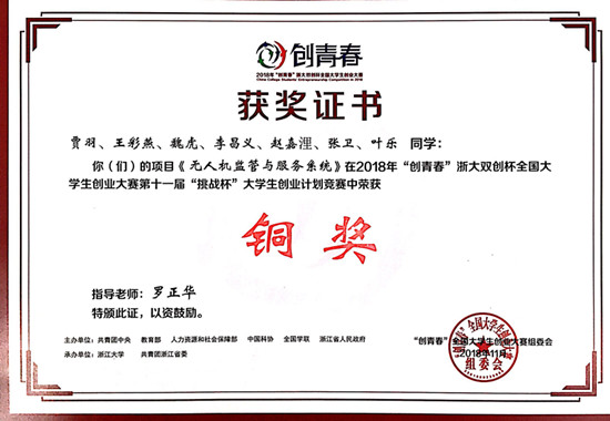 《无人机监管与服务系统》获奖证书_副本.jpg 《无人机监管与服务系统》获奖证书_副本.jpg